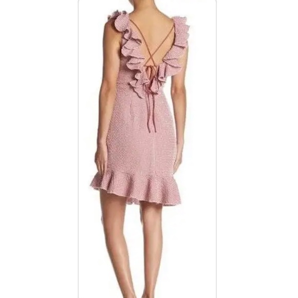 WAYF Dorian Mini Ruffle Hem Dress XL - Picture 4 of 10